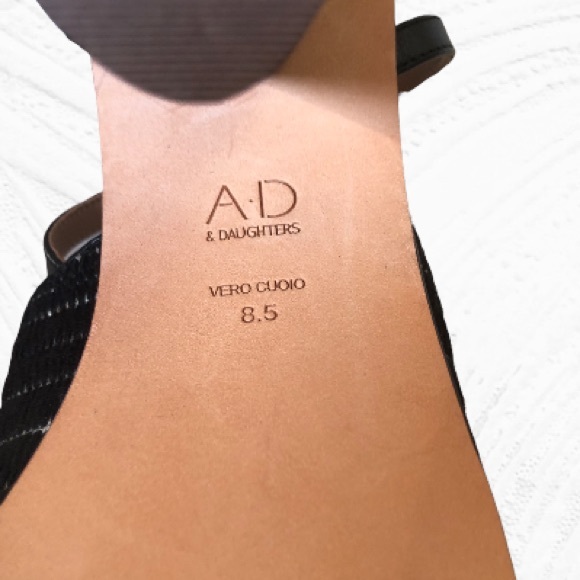 AD & Daughters Chunky Heeled Sandals Size 8.5 - Picture 9 of 10